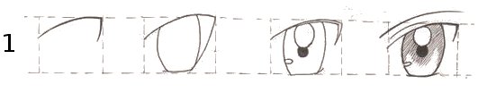 Ilustrao de como desenhar olhos em estilo mang