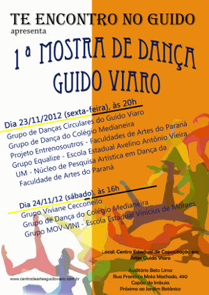 Cartaz Mostra de Dança do Guido