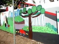 Foto pintura no muro