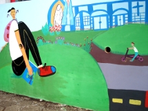 Foto pintura no muro