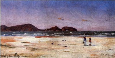 Obra do pintor Alfredo Andersen mostrando a praia de Pontal do Sul.

Palavras-chave: Alfredo Andersen, Pontal do Sul, pintura paranaense