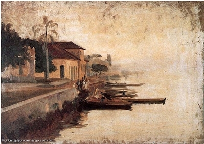 Obra do pintor Alfredo Andersen mostrando um detalhe do Porto de Paranaguá.
<br/>

Palavras-chave: pintura paranaense, Alfredo Andersen, Paranaguá