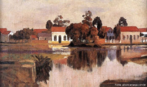 Alfredo Andersen dedicou boa parte de sua pintura aos retratos e s paisagens de Curitiba e arreadores, sendo considerado o "Pai da pintura paranaense". Aqui, uma obra que retrata o Passeio Pblico de Curitiba. <br/><br/> Palavras-chave: Alfredo Andersen. Pintura paranaense. Paran.