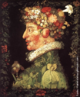 A obra de Giuseppe Arcimboldo faz parte da srie  ‹As Quatro Estaes› - intitulada ‹ A Primavera›, do artista italiano do sculo XVI, Giuseppe Arcimboldo,  composta basicamente por folhas e flores. <br/> Palavras-chave: As Quatro Estaes, A Pimavera, pintura, Arcimboldo.