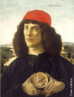 Botticelli - Jovem com uma Medalha de Cosimo, o Velho, 1475