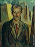 Pintura do Artista Guido Viaro. A obra  de 1940 e a tcnica utilizada  leo sobre tela, com dimenses de 75 x 59,2 cm. <br/><br/> Palavras-chave: guido viaro, homem sem rumo, pintura, arte paranaense