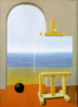 René François Ghislan Magritte (Bélgica, 1898 - 1967). Um dos principais pintores surrealistas, usava de forma recorrente o torso feminino, o chapéu côco, o castelo e a janela, entre outros elementos. Sua obras são metáforas, representações realistas de um mundo impossível de ser encontrado na vida real. <br/><br/> Palavras-chave: rene magritte, surrealismo, arte moderna.