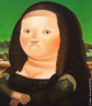 O muralista, escultor e pintor Fernando Botero, nasceu no dia 19 de abril de 1932, em Medellin na Colmbia. Considerado o artista vivo originrio da Amrica Latina mais conhecido, atualmente no mundo. Botero  um dos poucos artistas, que conseguiu expor suas obras em vrias das avenidas e praas mais famosas de vrios pases. Suas obras se destacam, sobretudo, por figuras rotundas, o que pode sugerir a estaticidade da humanidade. H de se perceber uma crtica social, especialmente no que diz respeito  ganncia do ser humano. O quadro "Mona Lisa", pintado por Fernando Botero em 1977,  uma releitura da obra "Mona Lisa" de Leonardo da Vinci. <br/> Palavras-chave: Fernando Botero, Medellin, Colmbia, Amrica Latina, formas volumosas, Mona Lisa, Leonardo da Vinci, releitura