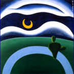 Tarsila do Amaral (1886-1973) foi uma das mais importantes artistas do Brasil. Aps passar dois anos em Paris, retorna a So Paulo em 1922 para integrar o "Grupo dos Cinco", que defende as ideias da Semana de Arte Moderna e toma a frente do Movimento Modernista do pas. Este quadro era o preferido de Oswald de Andrade, seu marido quando pintou a tela. Ele conservou o quadro at sua morte (mesmo j separado de Tarsila).  