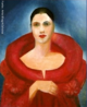 Tarsila do Amaral (1886-1973) foi uma das mais importantes artistas do Brasil. Aps passar dois anos em Paris, retorna a So Paulo em 1922 para integrar o “Grupo dos Cinco”, que defende as ideias da Semana de Arte Moderna e toma a frente do Movimento Modernista do pas.   Esse autorretrato foi pintado pela artista, em Paris, depois de um jantar em homenagem a Santos Dumont.