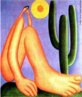 Tarsila do Amaral (1886-1973) foi uma das mais importantes artistas do Brasil. Após passar dois anos em Paris, retorna a São Paulo em 1922 para integrar o “Grupo dos Cinco ”, que defende as ideias da Semana de Arte Moderna e toma a frente do Movimento Modernista do país.  Abaporu é um óleo sobre tela, de 1928, pintado por Tarsila do Amaral.  